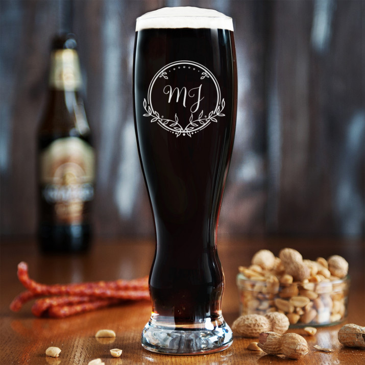 Iniciály 2 – Gravírovaná Sklenice na pivo